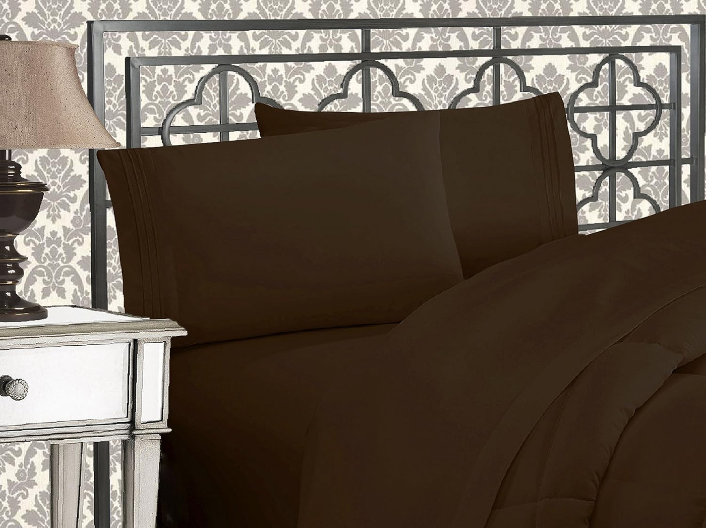 Queen 4-Pc Microfiber Sheet Set – Cream, 1500TC