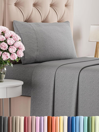 Queen 4-Pc White Sheet Set – Soft, Cooling, Luxury