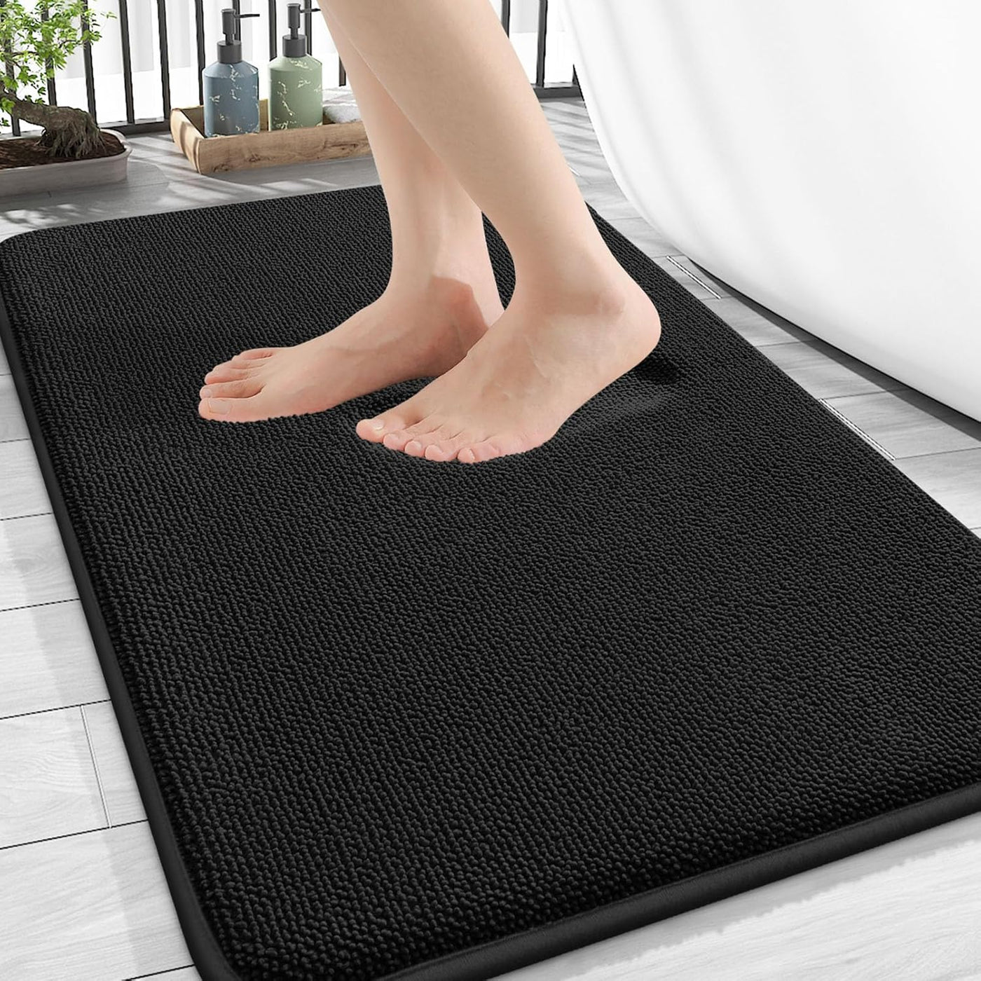 Memory Foam Bath Mat – 30x20 Grey, Soft & Absorbent
