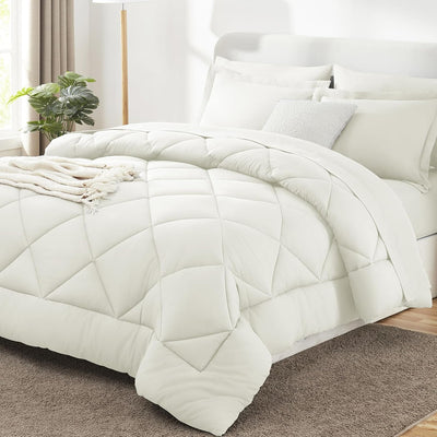 King Size Comforter Set – 7 Piece Dark Grey