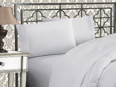 Queen 4-Pc Microfiber Sheet Set – Cream, 1500TC