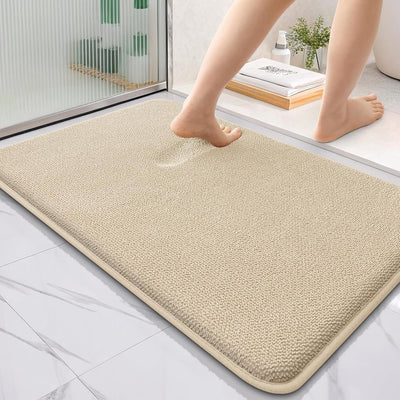 Memory Foam Bath Mat – 30x20 Grey, Soft & Absorbent