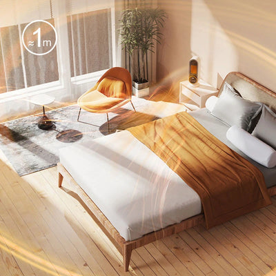 Tevorex 1200W Remote Control Electric Heater Portable with LED Disaplay Desktop Fan Heater Ceramic Heating Warm Air Blower Home Office Warmer Machine for Winter