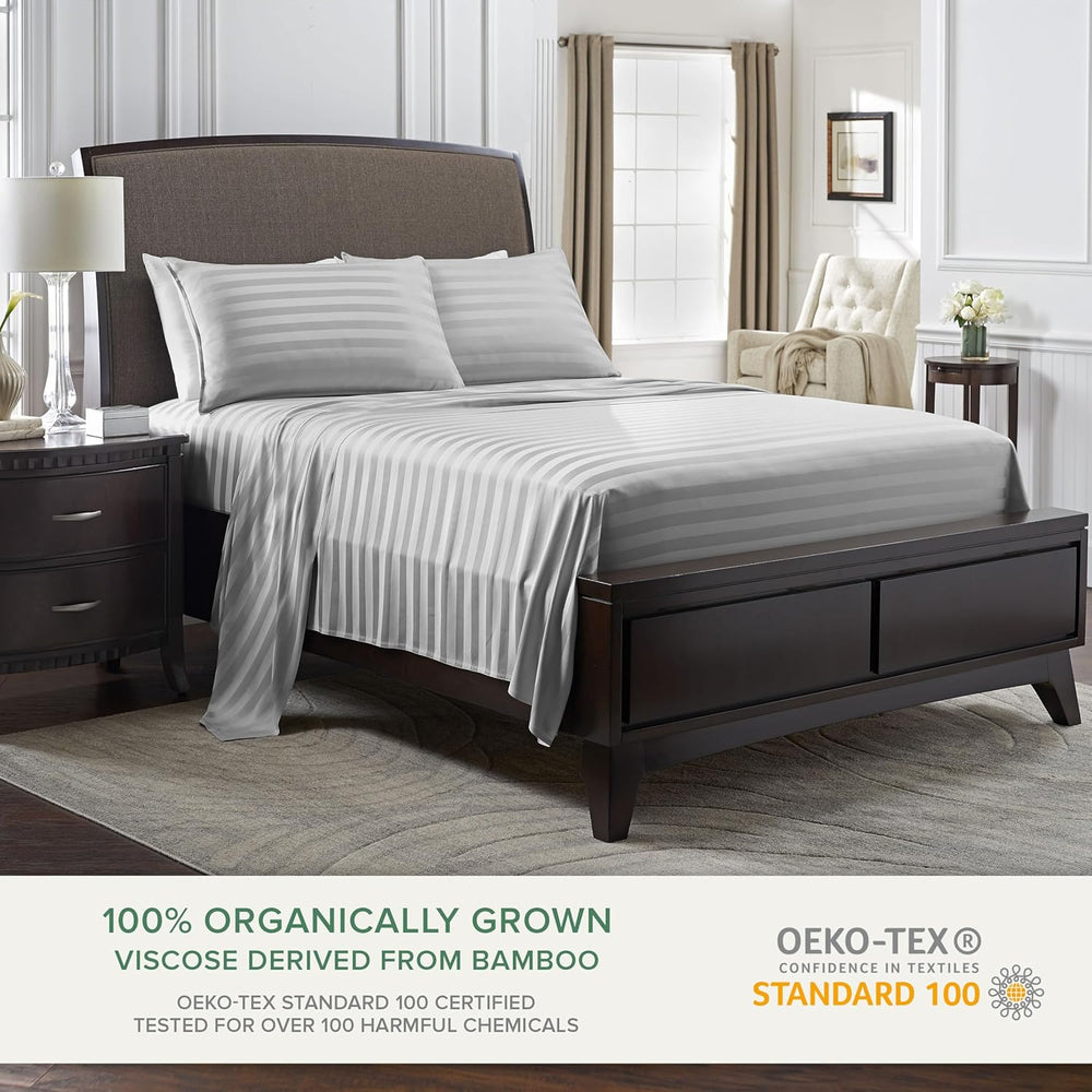 King Bamboo Sheets – Organic Viscose, Silver