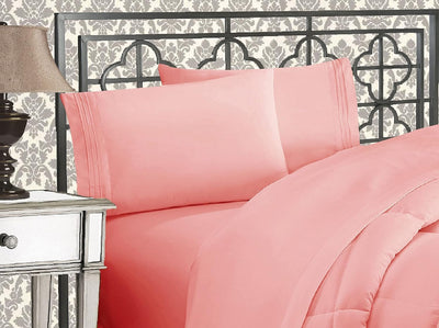 Queen 4-Pc Microfiber Sheet Set – Cream, 1500TC