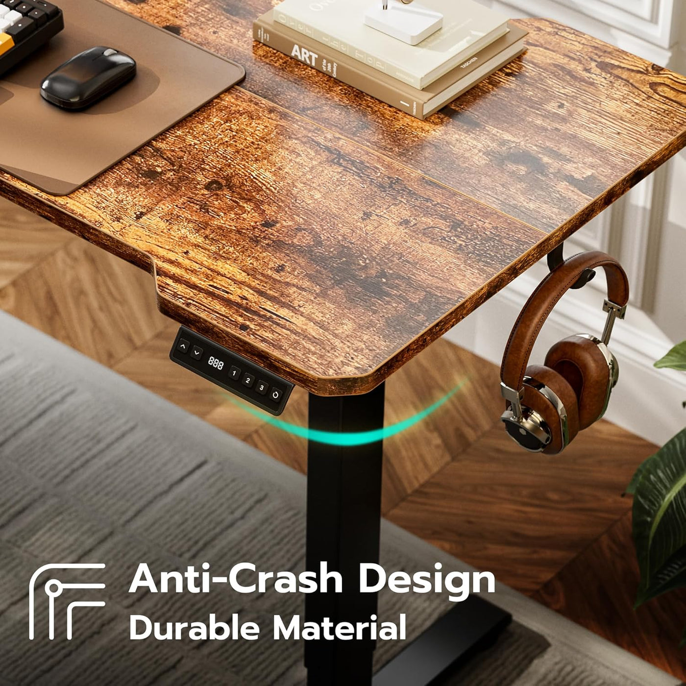 59" L-Shaped Standing Desk – Adjustable Electric Desk