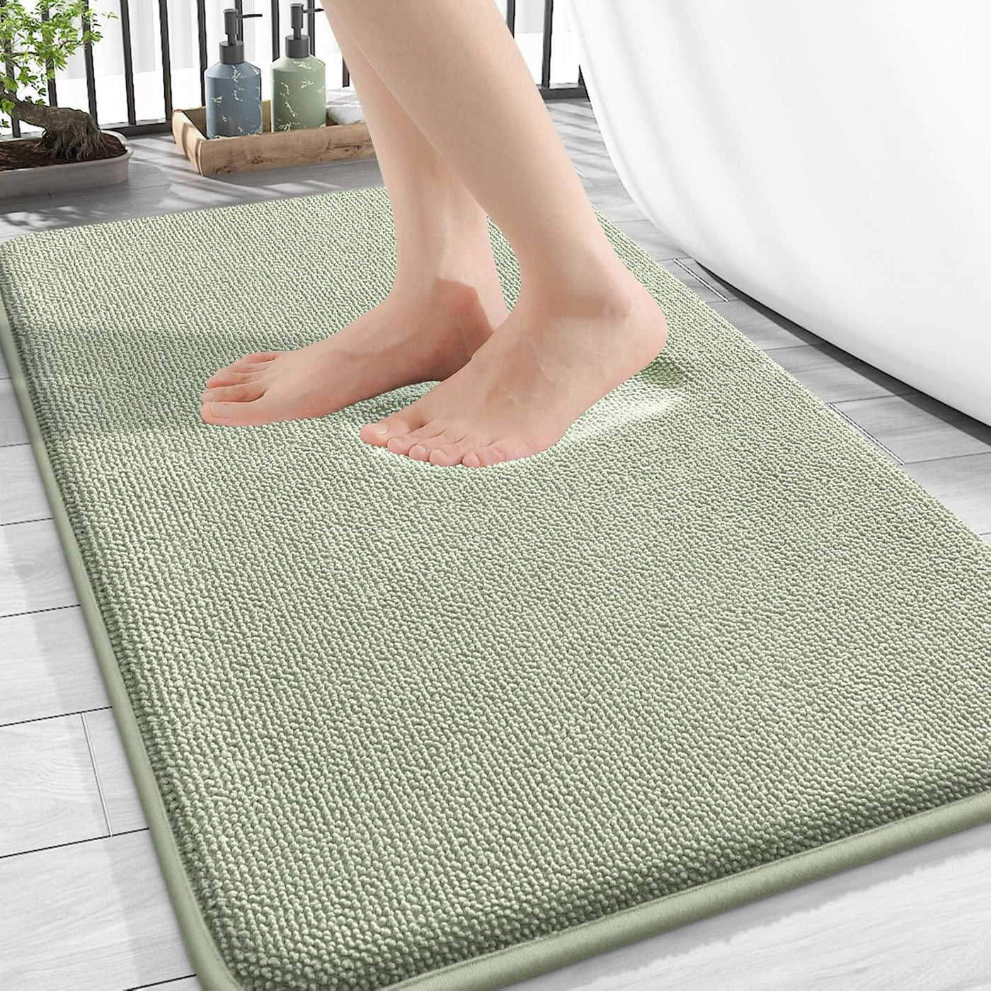 Memory Foam Bath Mat – 30x20 Grey, Soft & Absorbent