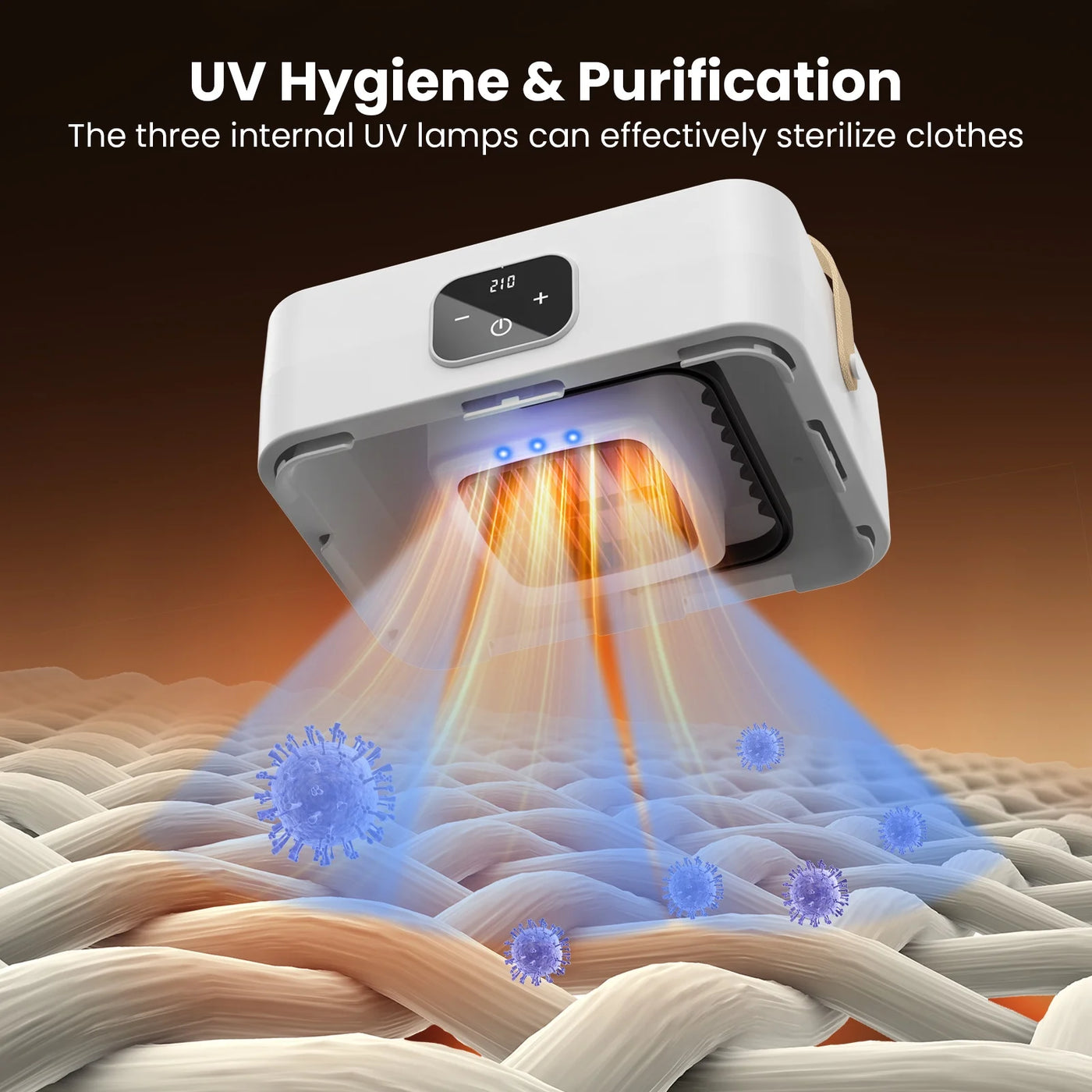 Portable Clothes Dryer, Foldable Electric Mini Drying Machine with Dry Bag and Remote Control