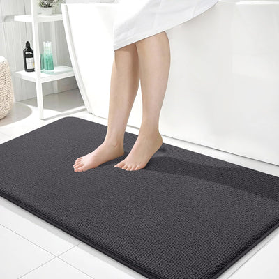 Memory Foam Bath Mat – 30x20 Grey, Soft & Absorbent