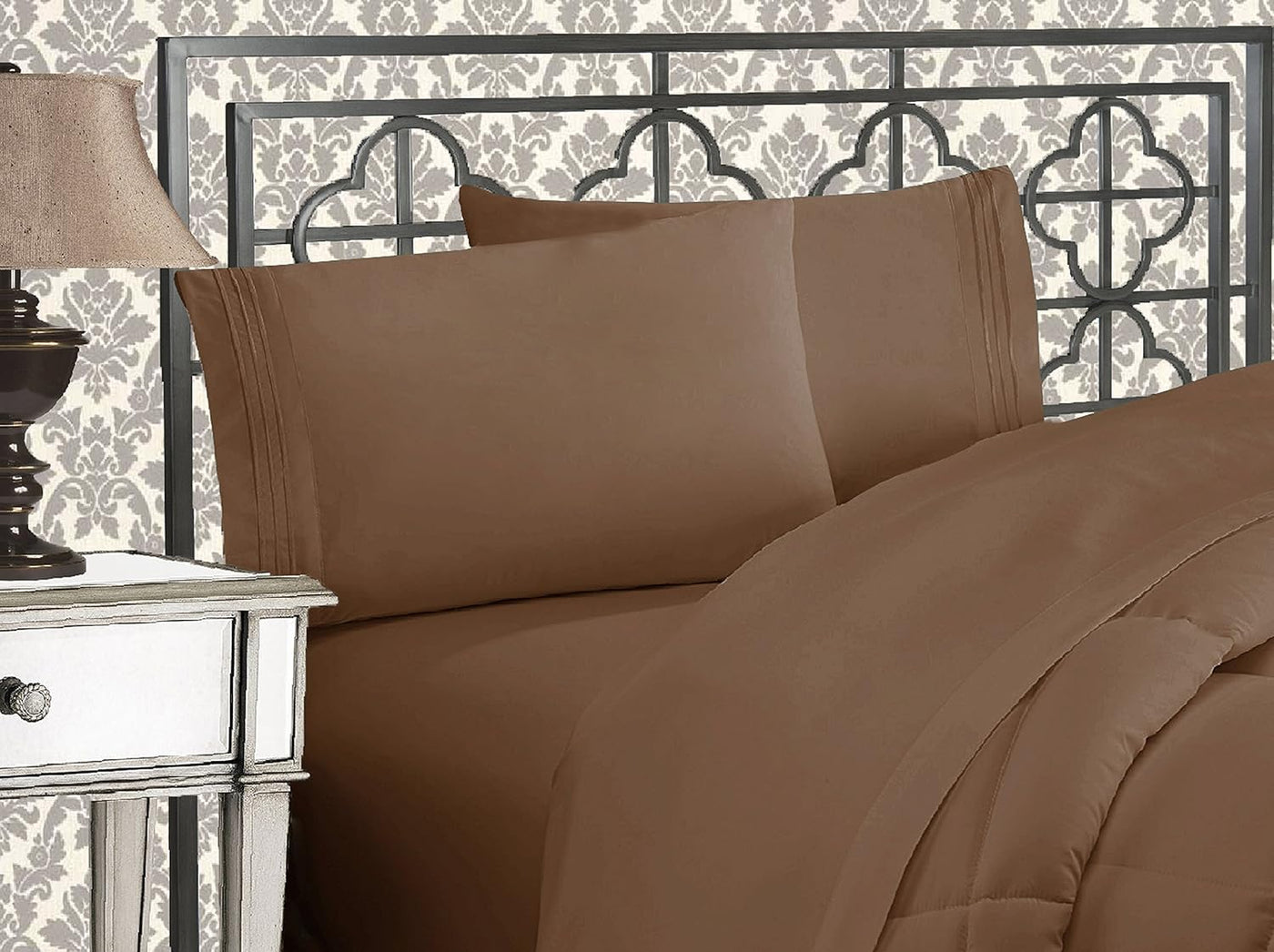 Queen 4-Pc Microfiber Sheet Set – Cream, 1500TC