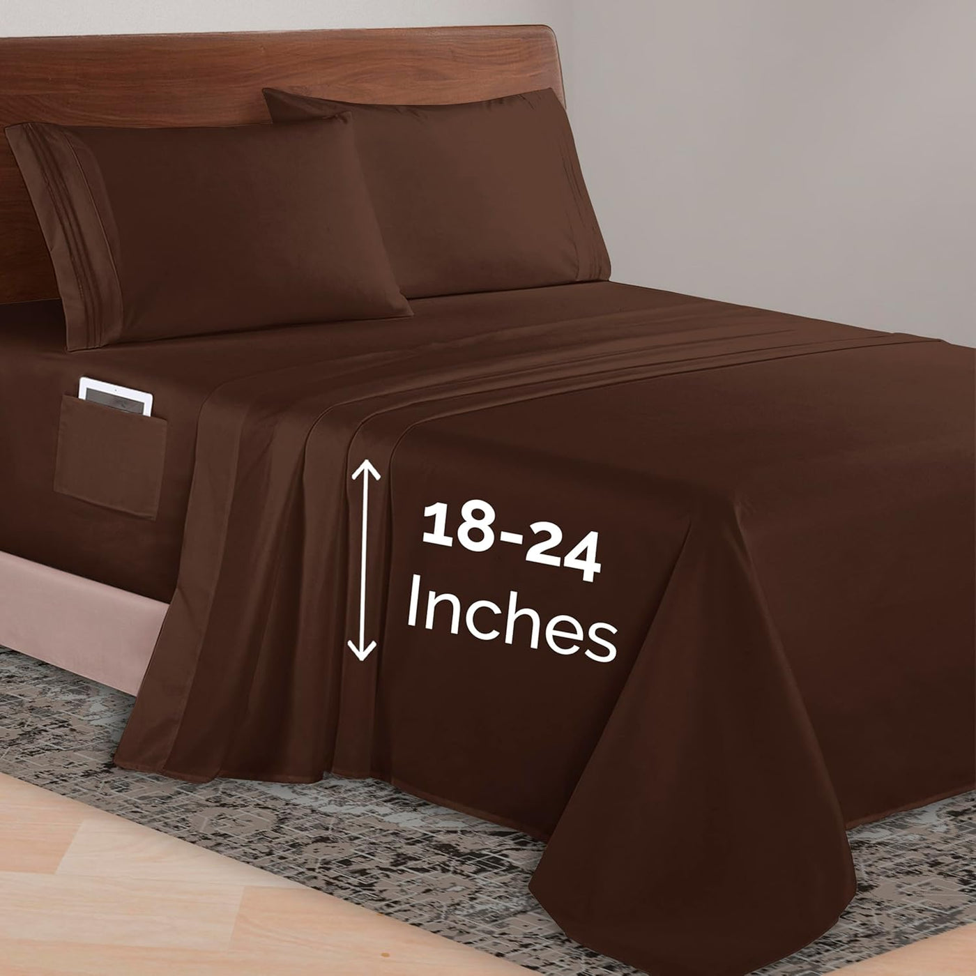 Queen 4-Pc Microfiber Sheet Set – Cream, 1500TC