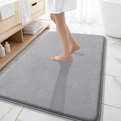 Memory Foam Bath Mat – 30x20 Grey, Soft & Absorbent