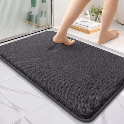Memory Foam Bath Mat – 30x20 Grey, Soft & Absorbent
