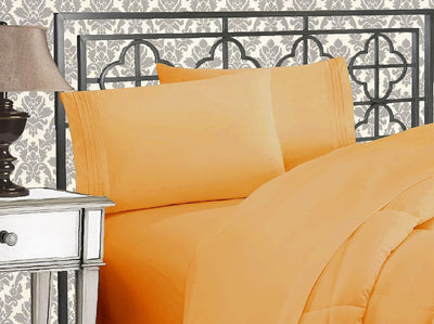 Queen 4-Pc Microfiber Sheet Set – Cream, 1500TC