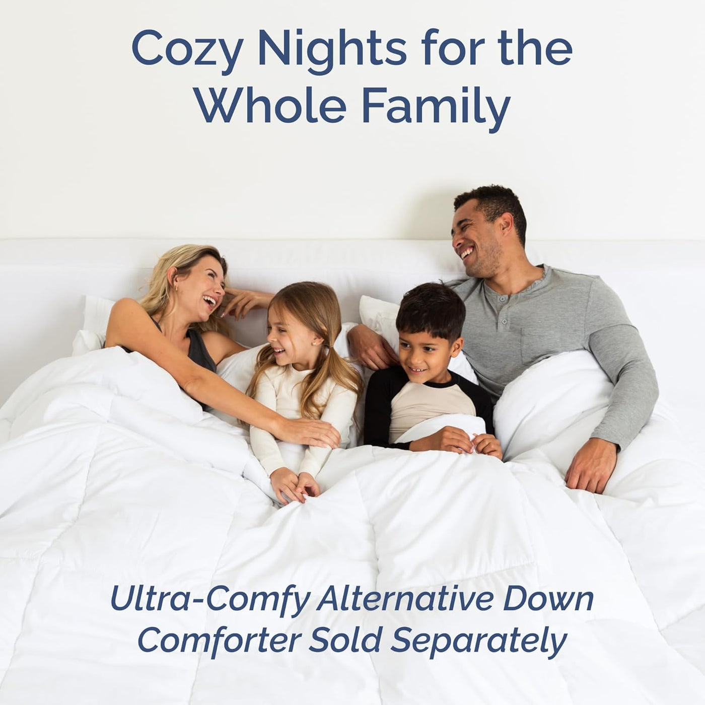Queen 4-Pc White Sheet Set – Soft, Cooling, Luxury