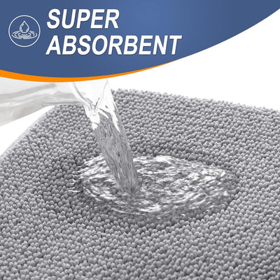 Memory Foam Bath Mat – 30x20 Grey, Soft & Absorbent