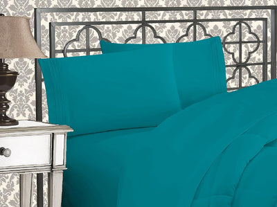Queen 4-Pc Microfiber Sheet Set – Cream, 1500TC