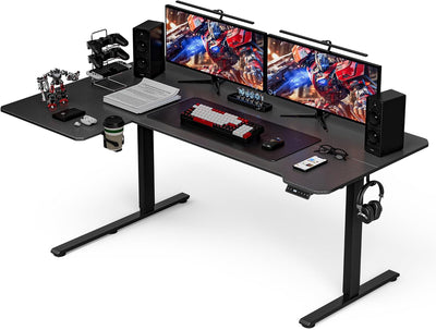 59" L-Shaped Standing Desk – Adjustable Electric Desk