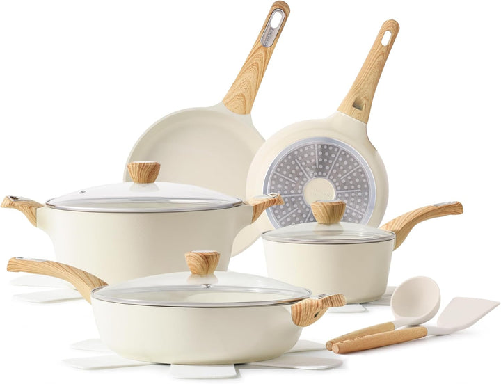 14-Pc Ceramic Nonstick Cookware Set – Healthy