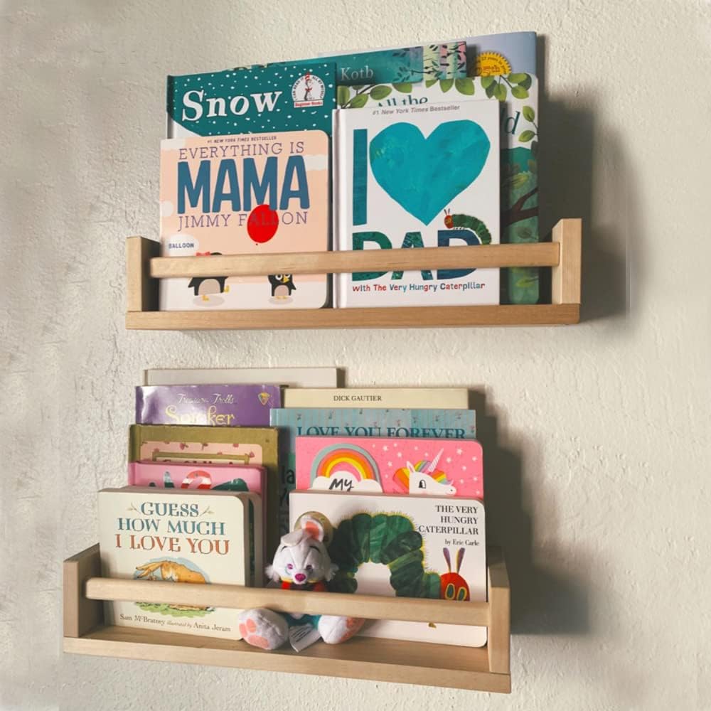 Minimalist Wall Mounted Floating Shelves – Set of 2