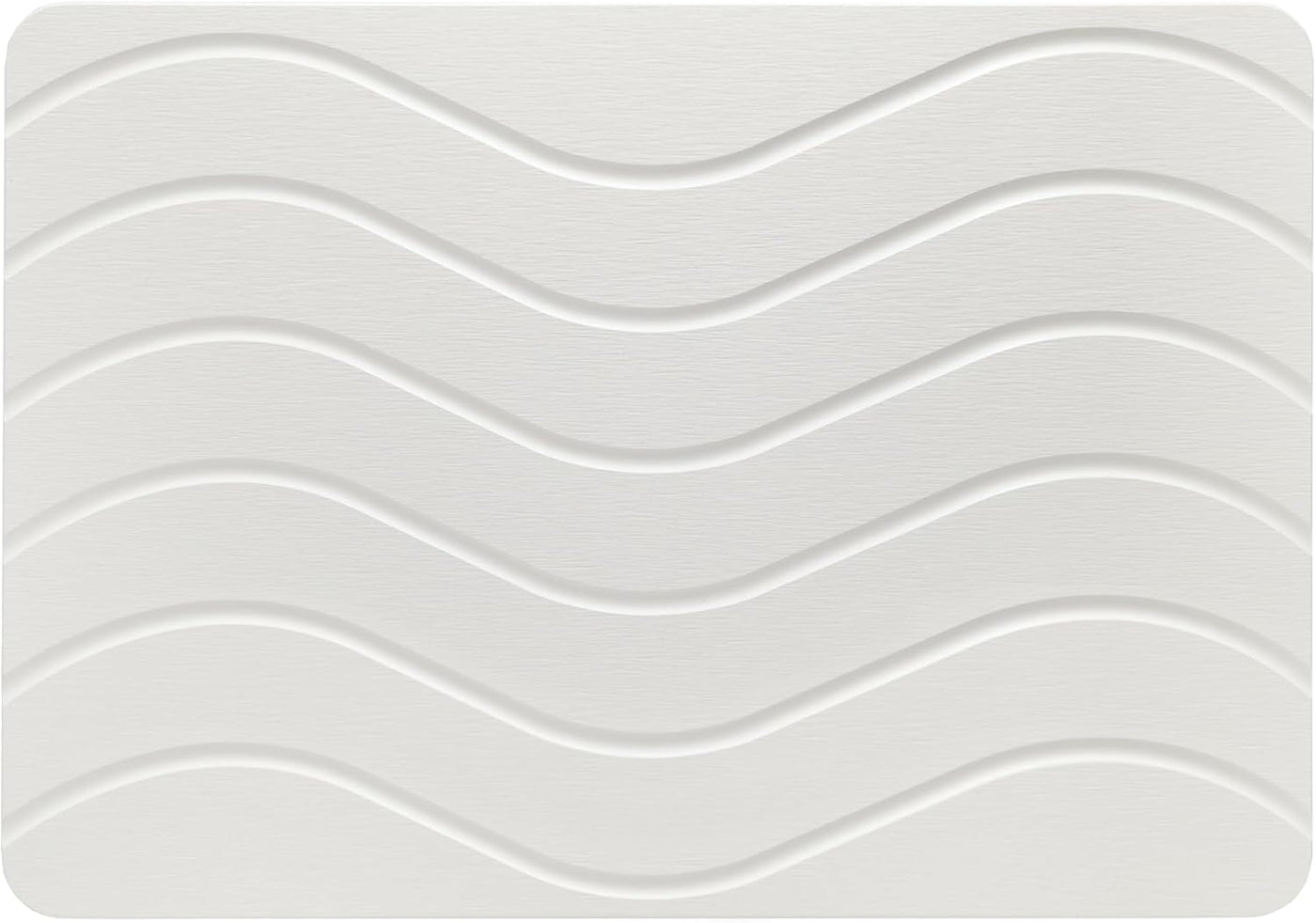 White Stone Bath Mat 23"x16" Quick Dry Non-Slip