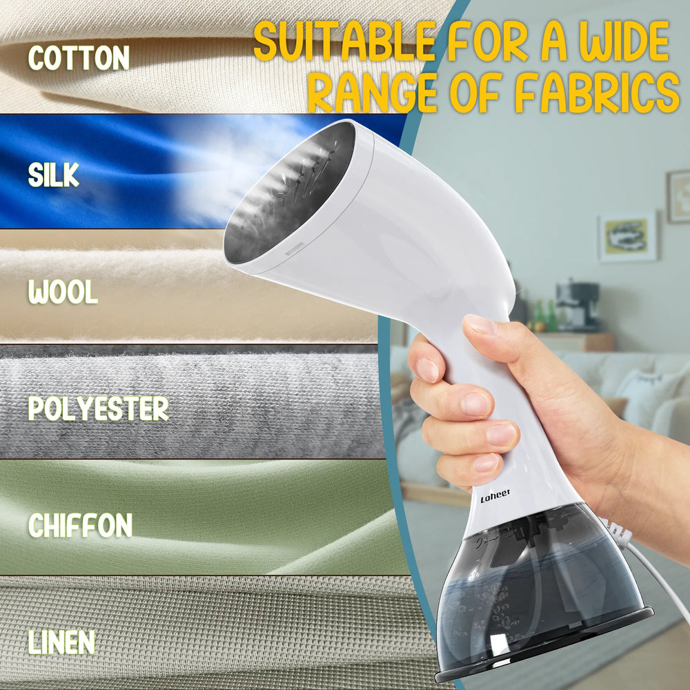 Steamer for Clothes, 1350W Portable Handheld Garment Steamer, 400Ml Water Tank, White/Black