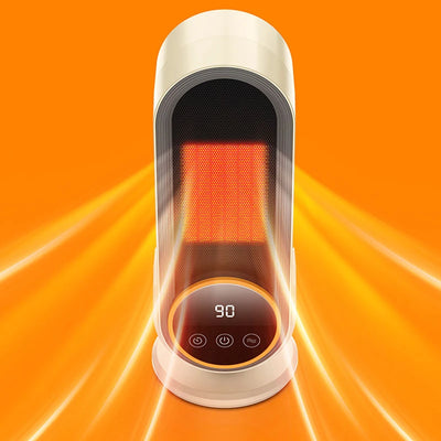 Tevorex 1200W Remote Control Electric Heater Portable with LED Disaplay Desktop Fan Heater Ceramic Heating Warm Air Blower Home Office Warmer Machine for Winter