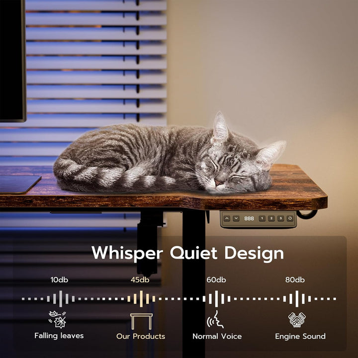 59" L-Shaped Standing Desk – Adjustable Electric Desk