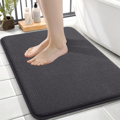 Memory Foam Bath Mat – 30x20 Grey, Soft & Absorbent