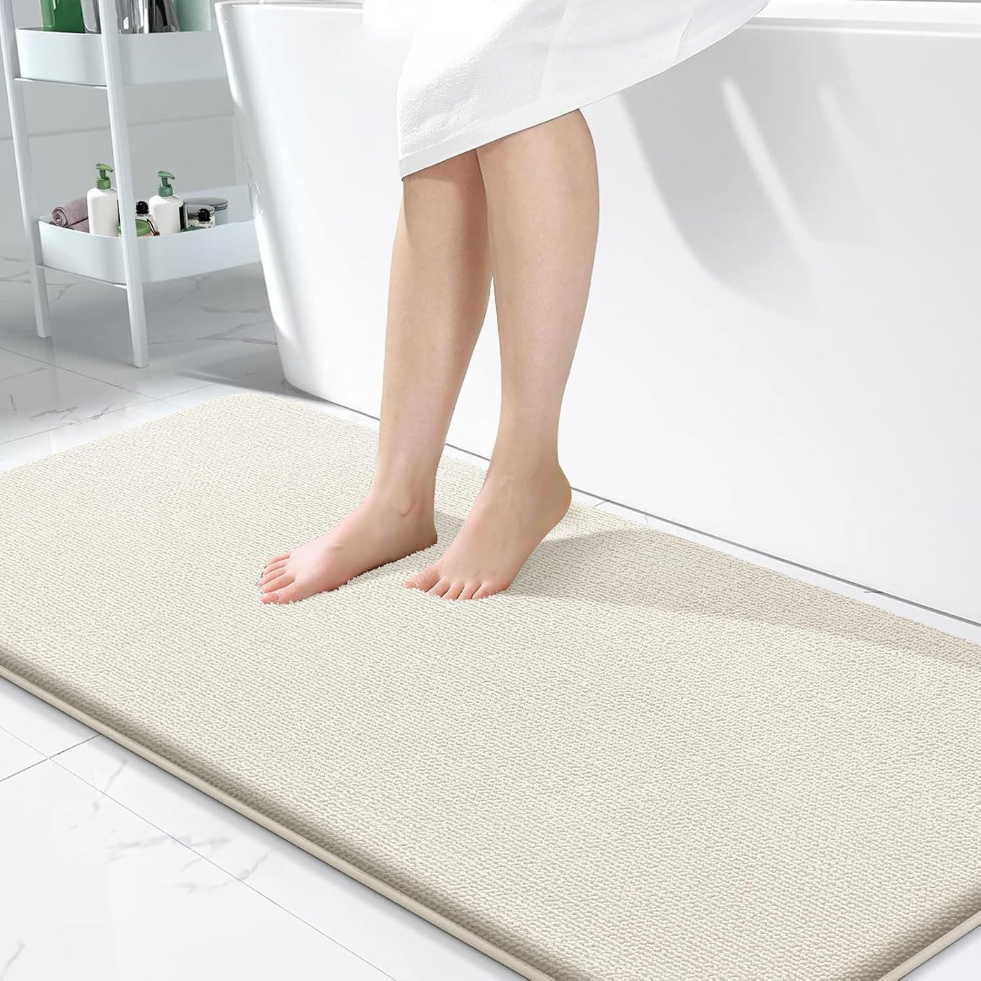 Memory Foam Bath Mat – 30x20 Grey, Soft & Absorbent