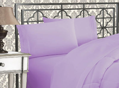 Queen 4-Pc Microfiber Sheet Set – Cream, 1500TC