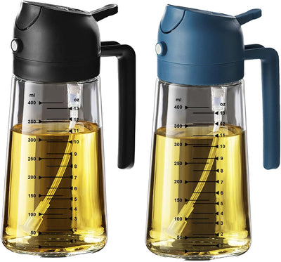 16Oz Glass Olive Oil Sprayer Bottle – Black