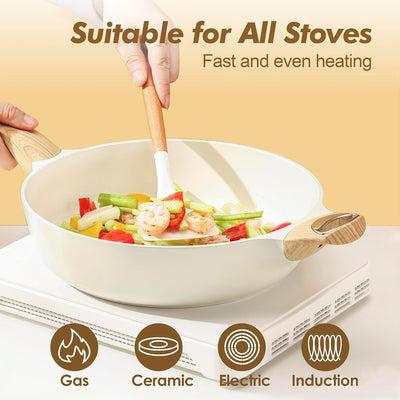 14-Pc Ceramic Nonstick Cookware Set – Healthy