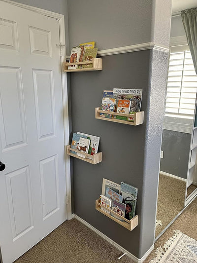Minimalist Wall Mounted Floating Shelves – Set of 2
