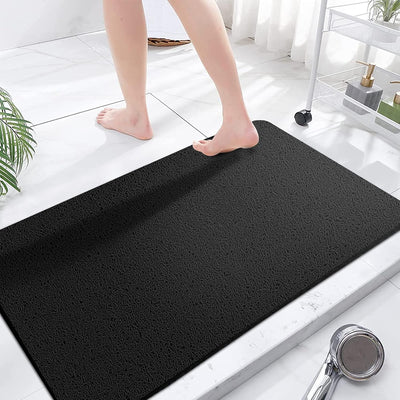 Loofah Shower Mat – 15.7x36 Non-Slip, Light Green