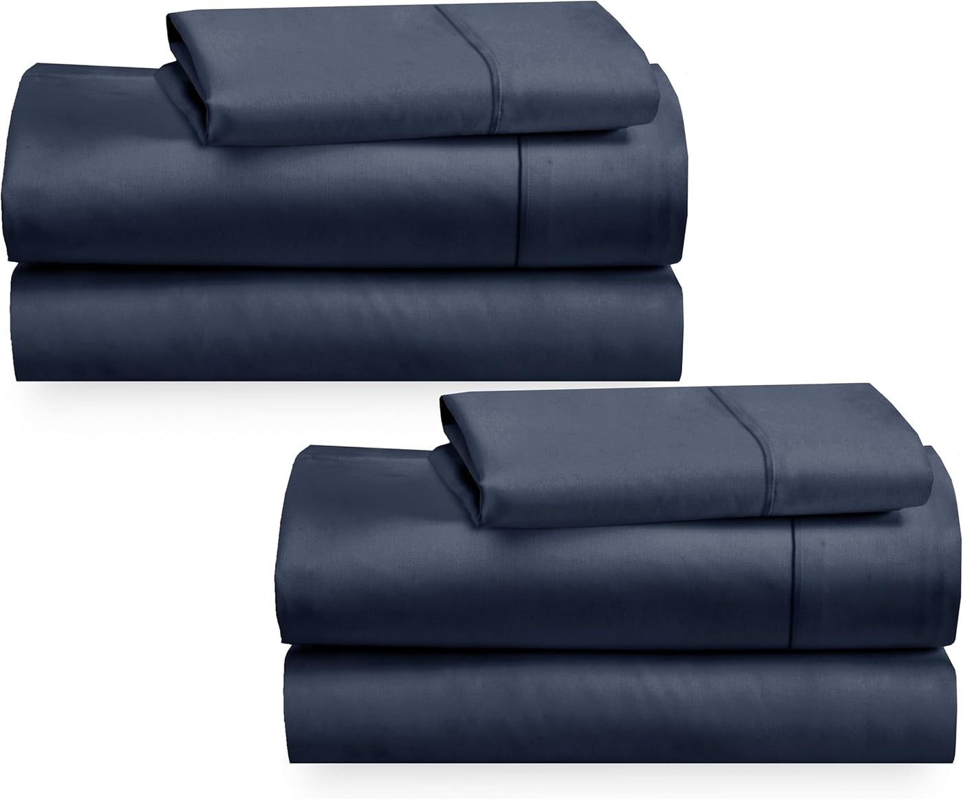 Full Size White Bed Sheets – 400 TC Cotton Set