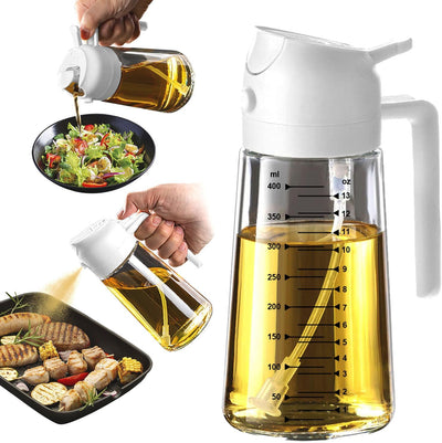 16Oz Glass Olive Oil Sprayer Bottle – Black
