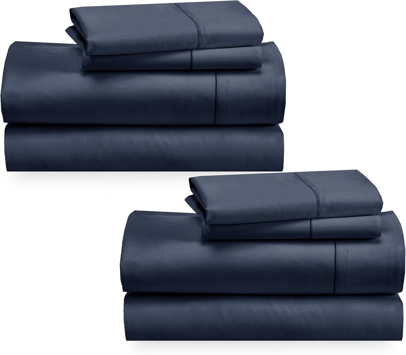 Full Size White Bed Sheets – 400 TC Cotton Set