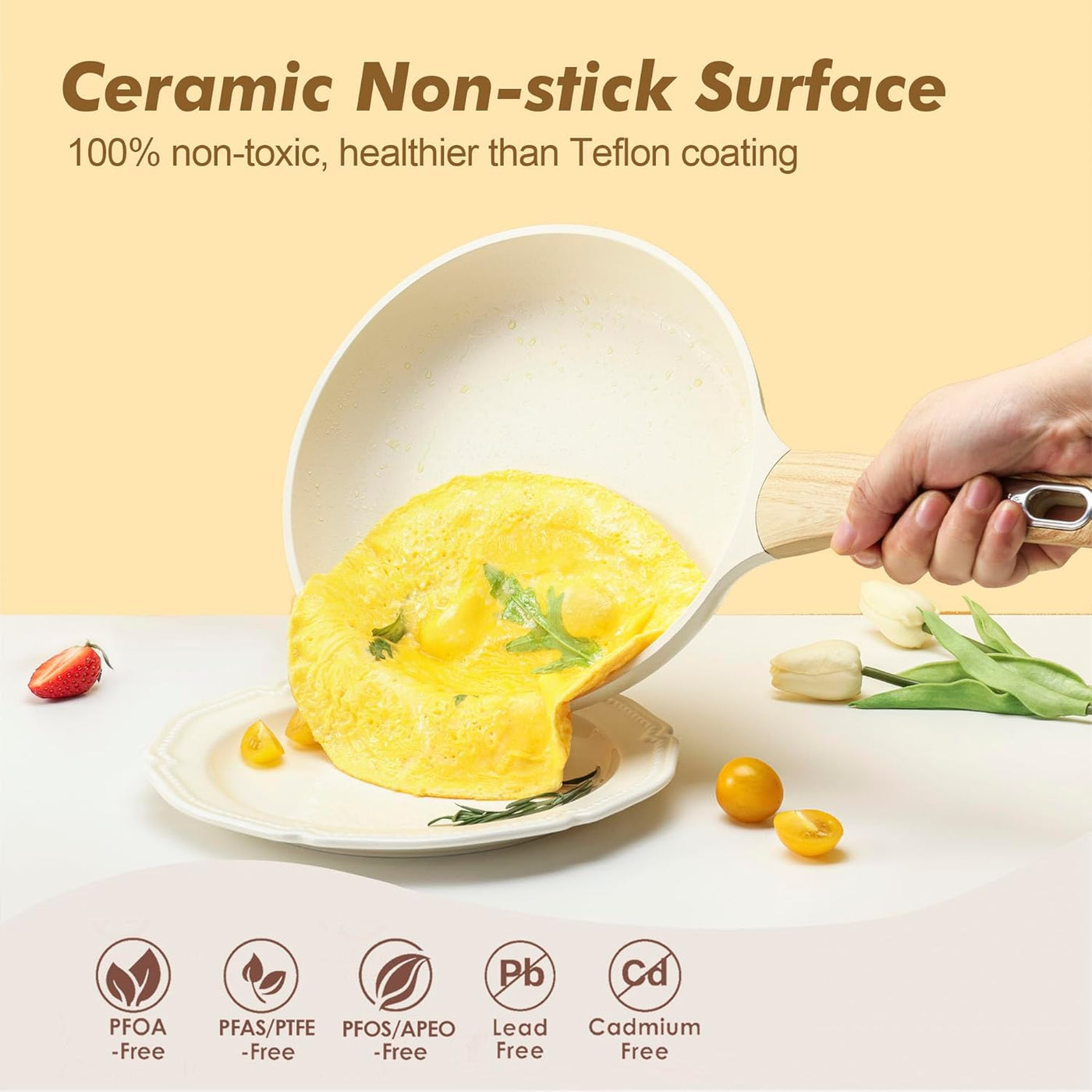 14-Pc Ceramic Nonstick Cookware Set – Healthy
