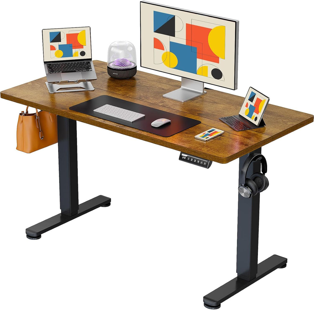 47" Black Electric Standing Desk – Adjustable Sit-Stand