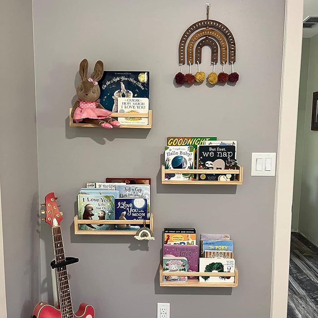 Minimalist Wall Mounted Floating Shelves – Set of 2