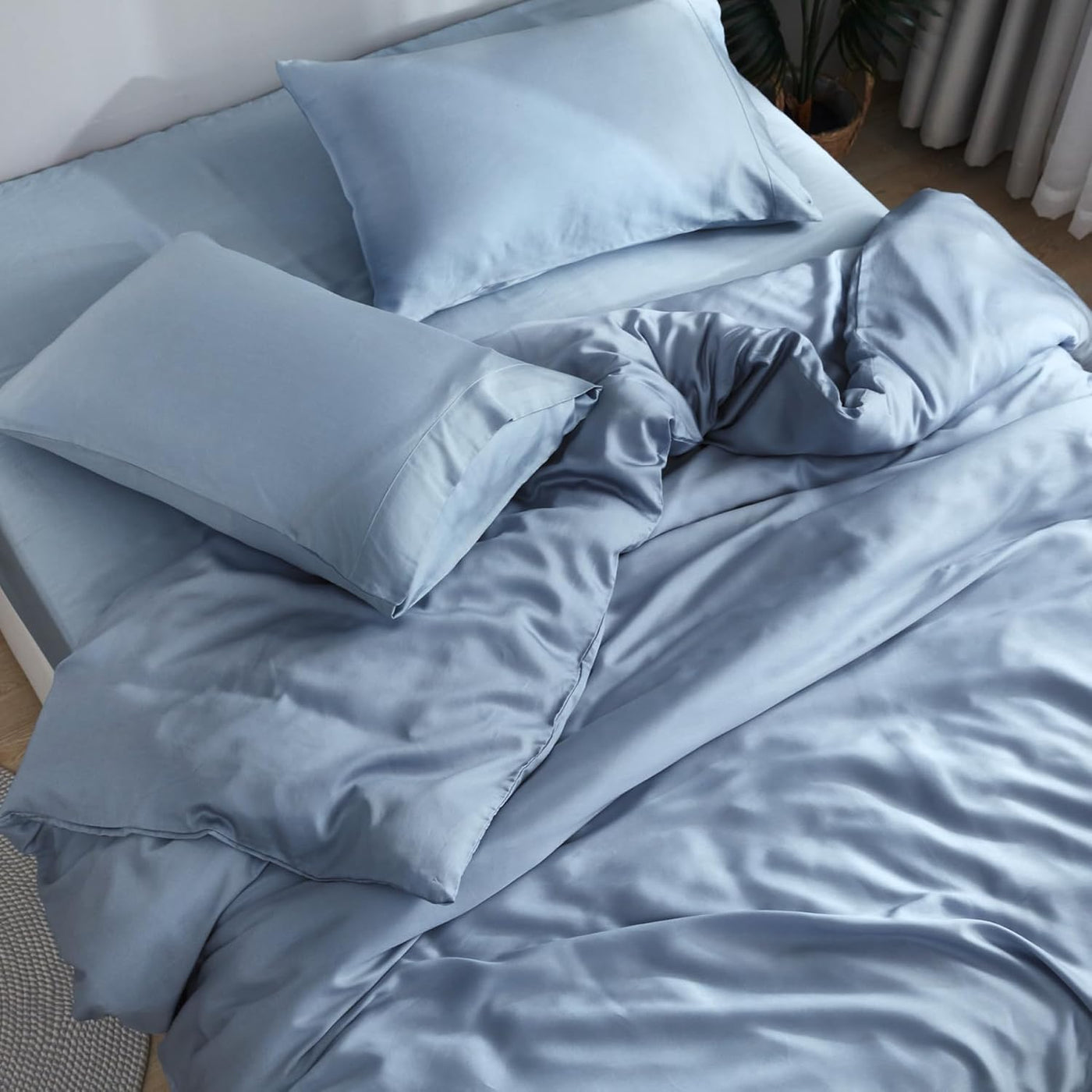 Queen Bamboo Sheet Set – Forest Green, 3 Pc