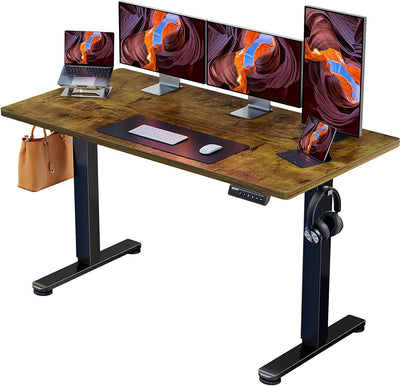 47" Black Electric Standing Desk – Adjustable Sit-Stand
