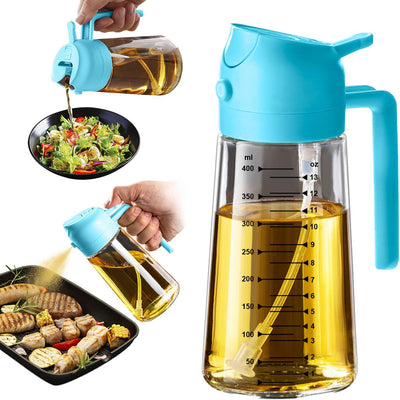 16Oz Glass Olive Oil Sprayer Bottle – Black