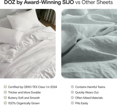 Queen Bamboo Sheet Set – Forest Green, 3 Pc