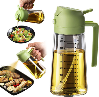 16Oz Glass Olive Oil Sprayer Bottle – Black
