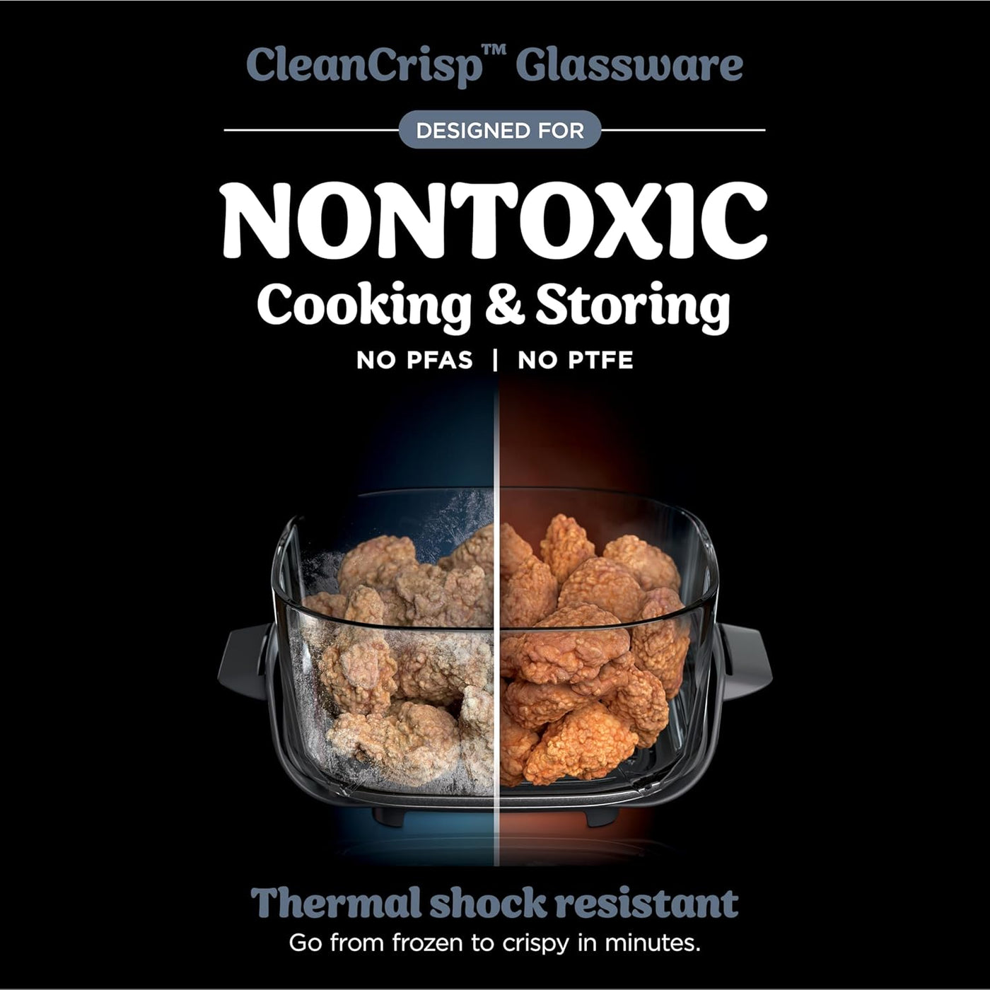 Crispi 4-in-1 Glass Air Fryer Cooking System