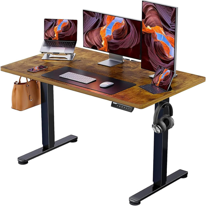 47" Black Electric Standing Desk – Adjustable Sit-Stand