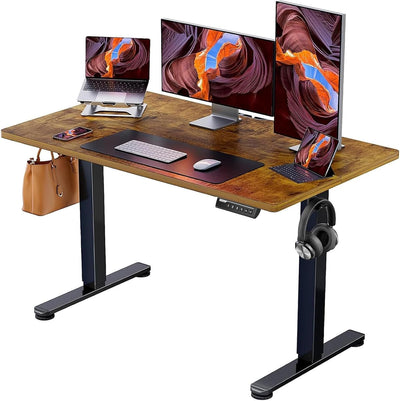47" Black Electric Standing Desk – Adjustable Sit-Stand