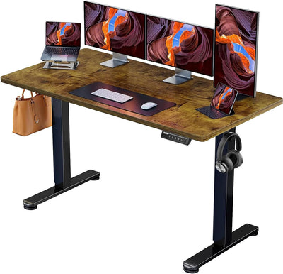 47" Black Electric Standing Desk – Adjustable Sit-Stand